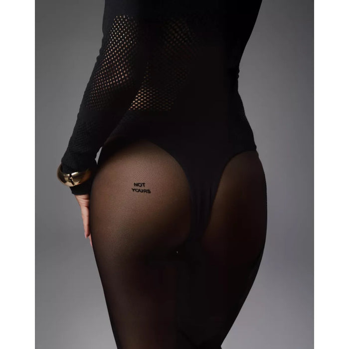 Obsessive Patrise Yours Pantyhose – black, semi-transparent