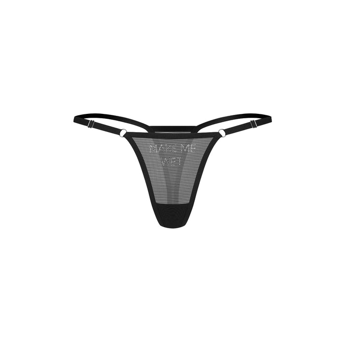 Obsessive Violami "Make Me Wet" thong - black, sheer