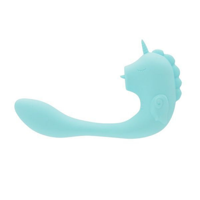 Ocean Peak Unihorn C-Horse vibratorius – klitorinis + G taško, silikoninis, USB