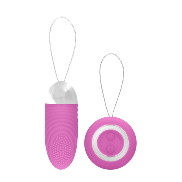 Ethan vibrating vaginal egg with remote control – silicone, USB, black
