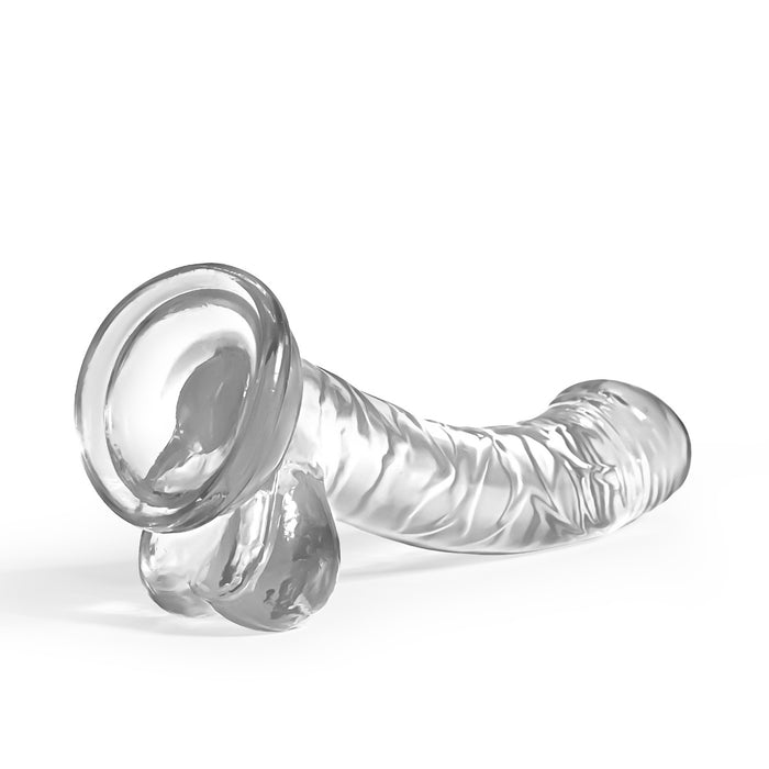Crushious Hudini analinis dildo – su siurbtuku, TPE, skaidrus