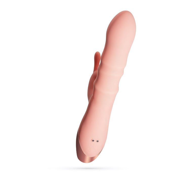 Crushious Ringlord Rabbit vibratorius – silikoninis, su žiedais, USB