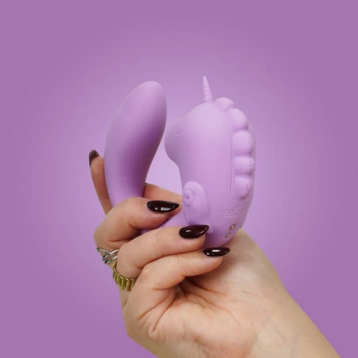 Unihorn C Horse Marina Lilac vibratorius – klitorinis + G taško, silikoninis, USB