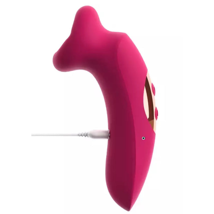 OralFun klitorinis stimuliatorius – siurbimo efektas + vibracija, silikoninis, USB