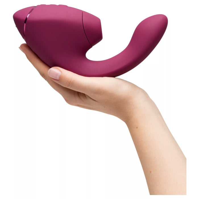 Womanizer Next Duo 2-in-1 vibrator - clitoral + G-spot, Pleasure Air, silicone, pink