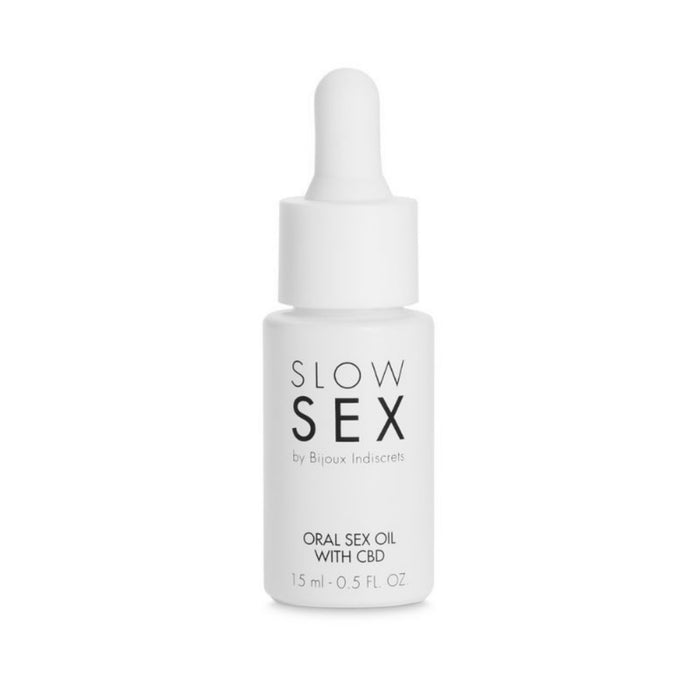 Bijoux Slow Sex Oral Massage Oil with CBD – 15 ml