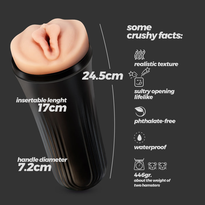 Crushious Prixus Masturbator with Case - TPE, 24.5 cm