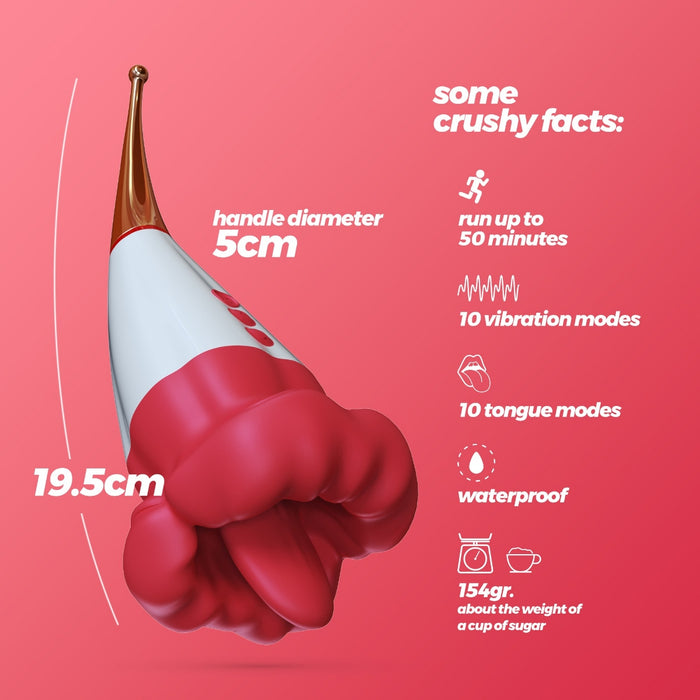 Crushious Jagger Double Stimulator - Vibrator, Silicone, 19.5 cm