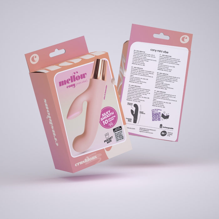 Crushious Mellow Cony mini vibratorius – nešiojamas, silikonas