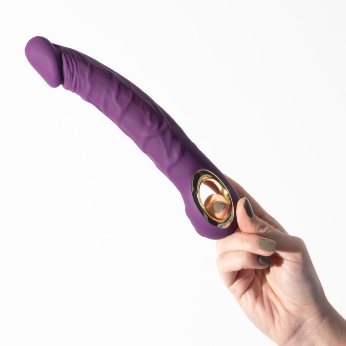 Crushious Magnus Bend flexible vibrator - silicone, 22.5 cm