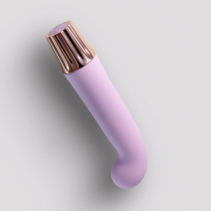 Crushious Mellow Gee mini vibratorius – nešiojamas, G taško forma, silikonas