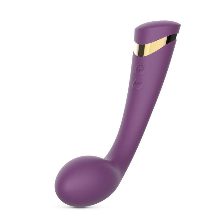 Crushious Midas G taško vibratorius – 10 režimų, silikonas, 21 cm
