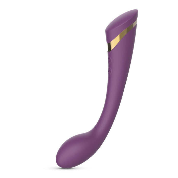 Crushious Midas G taško vibratorius – 10 režimų, silikonas, 21 cm