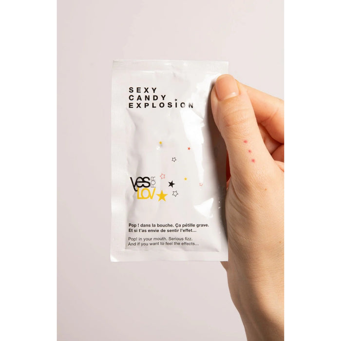 YESforLOV Sexy Candy Explosion Oral Booster – putojantys saldainiai žaismingoms akimirkoms, 7 g