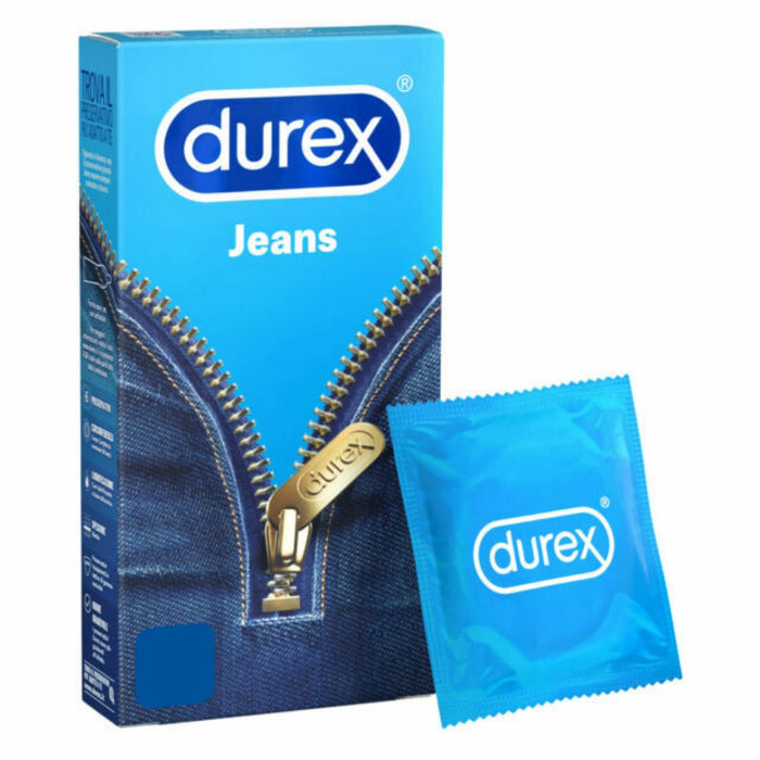 Durex Jeans – prezervatyvai 56 mm, 9 vnt.