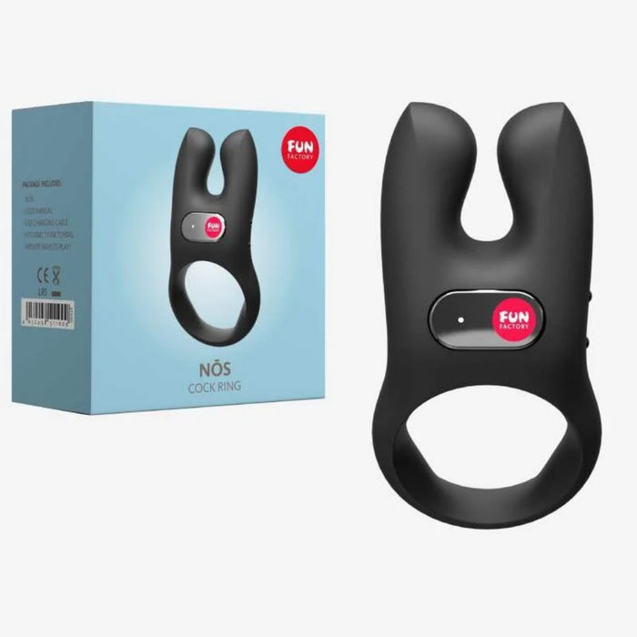 Fun Factory NOS - vibrating penis ring, black