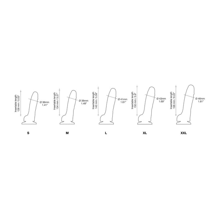 Sliding Skin Realistic Dildo Vanilla M – dildo, silikoninis, realistiškas, 100% atsparus vandeniui