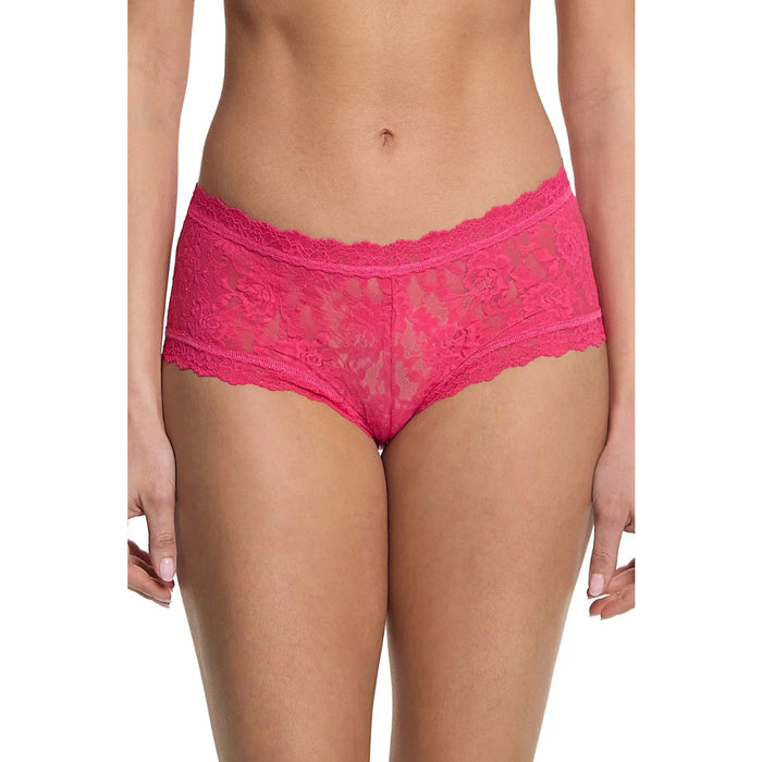 Lace Boyshort – women's briefs, lace, pink S/M- M/L