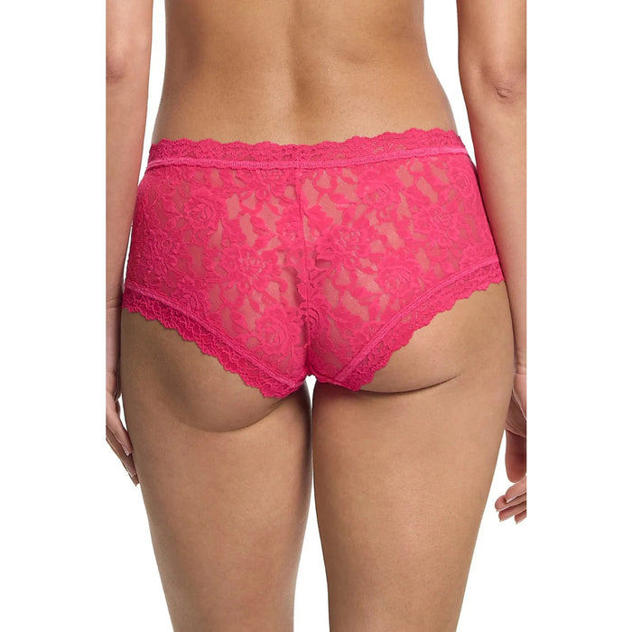 Lace Boyshort – women's briefs, lace, pink S/M- M/L