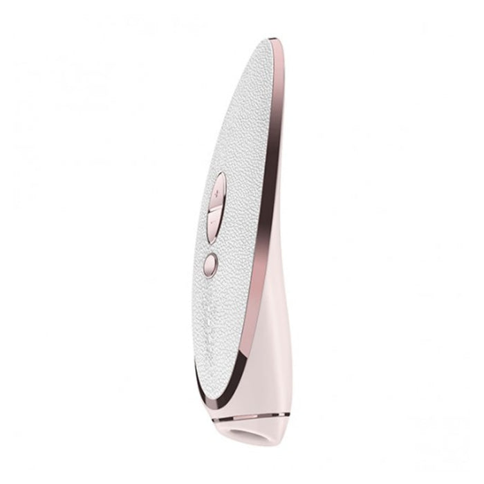Satisfyer Luxury Pret-a-Porter – klitorio stimuliatorius, oro bangų technologija, rožinis auksas
