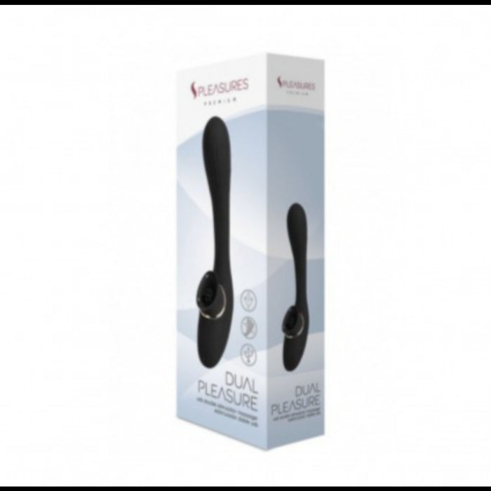 Dual Pleasures – a dual clitoral and G-spot stimulator, silicone, rechargeable