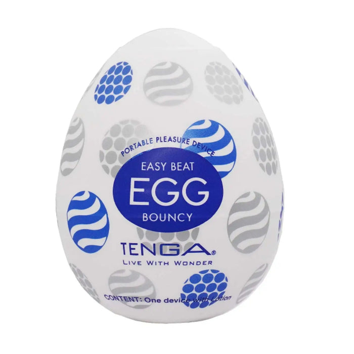 TENGA Egg Bouncy – a male masturbator with an elastic texture