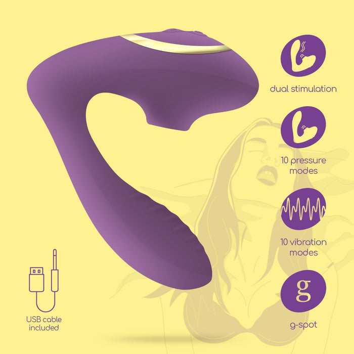 CRUSHIOUS Moanstar – Rechargeable Double Stimulator + Lubricant