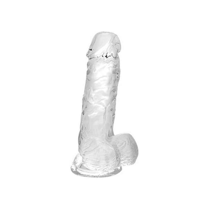 S Pleasures Realistic Dildo PVC Ø 3.6 cm – Clear with Suction Cup