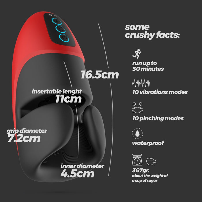 CRUSHIOUS Pancho – Rechargeable Masturbator with Pressure Function