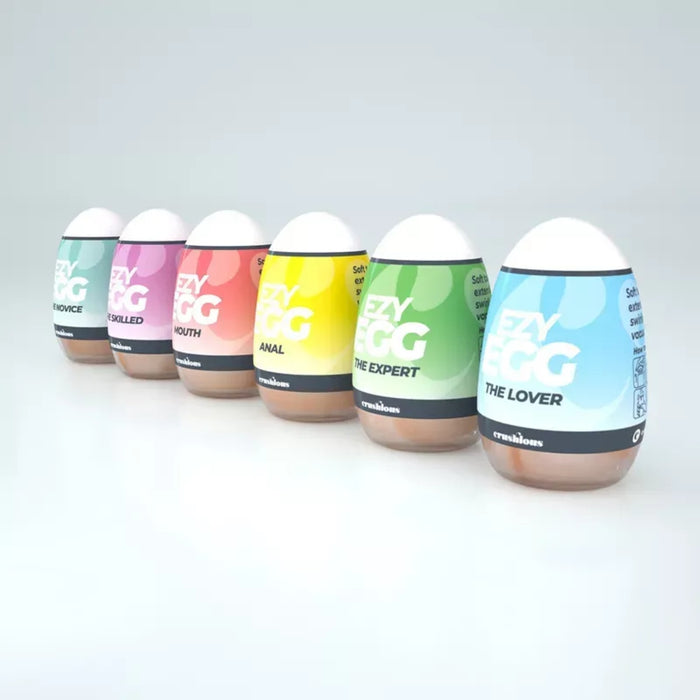 CRUSHIOUS Ezy Egg – 6-piece Masturbator Set for Men (multicolor)
