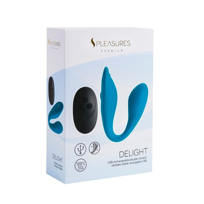 DELIGHT Vibrator – turquoise, with remote control