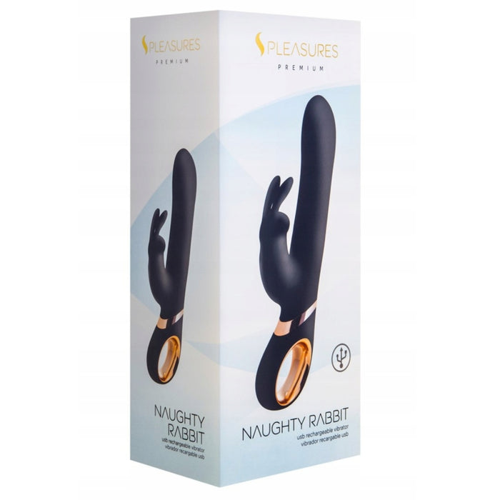 Exclusive Naughty Rabbit Black S Pleasures – vibratorius zuikutis