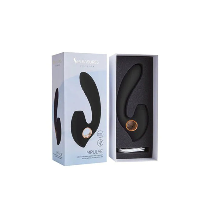 S Pleasures IMPULSE – vibratorius su siurbimo funkcija