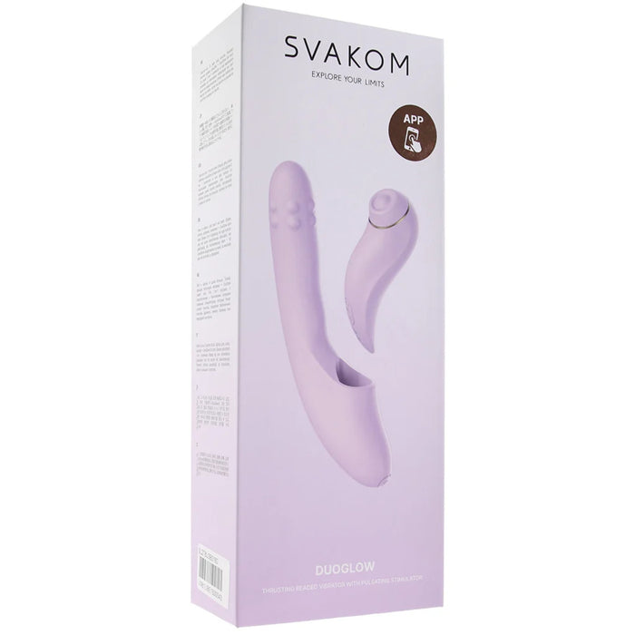 SVAKOM DuoGlow – 2-piece vibrator and clitoral stimulator, 5-in-1