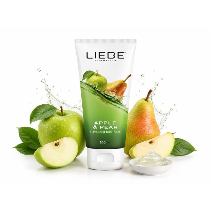 Love Lubricant Apple & Pear – lubrikantas, vandens pagrindo, obuolių-kriaušių skonio, 100 ml