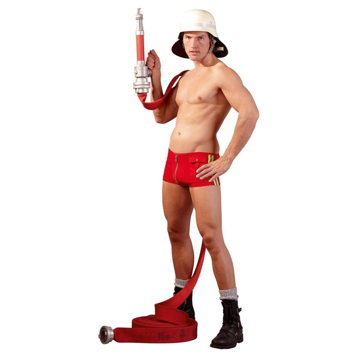 Firefighter Boxer Shorts – raudonos „ugniagesio“ kelnaitės (S dydis)