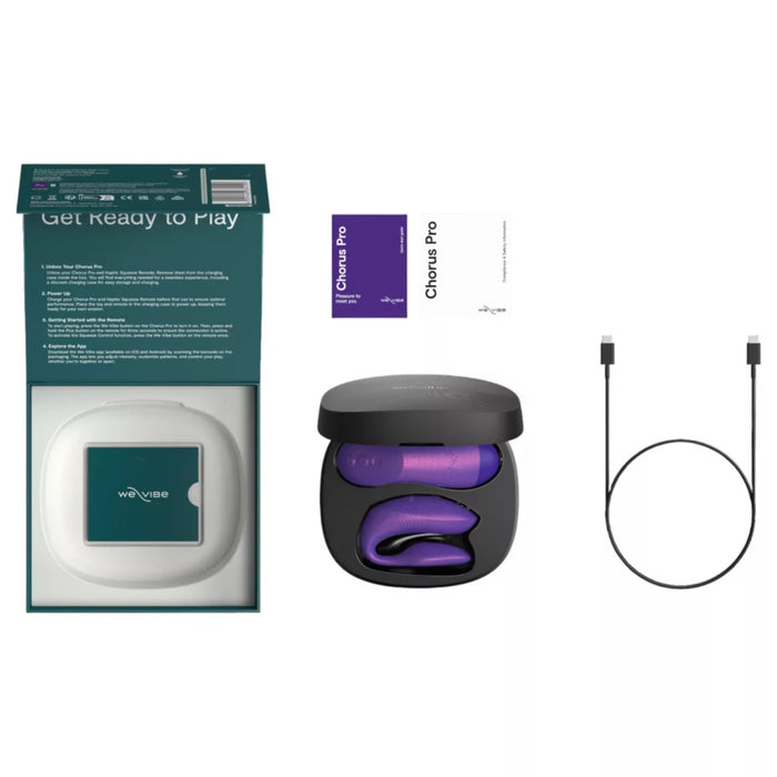 We-Vibe Chorus Pro – poroms skirtas vibratorius su programėle ir nuotolinio valdymo pulteliu, violetinis