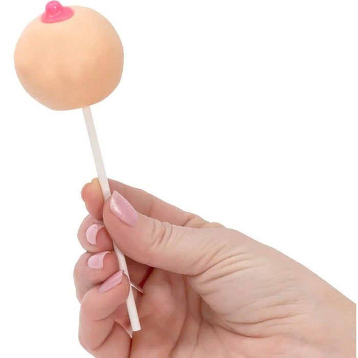 Spencer & Fleetwood BOOBIE POP – braškinis saldainis ant pagaliuko, 58 g