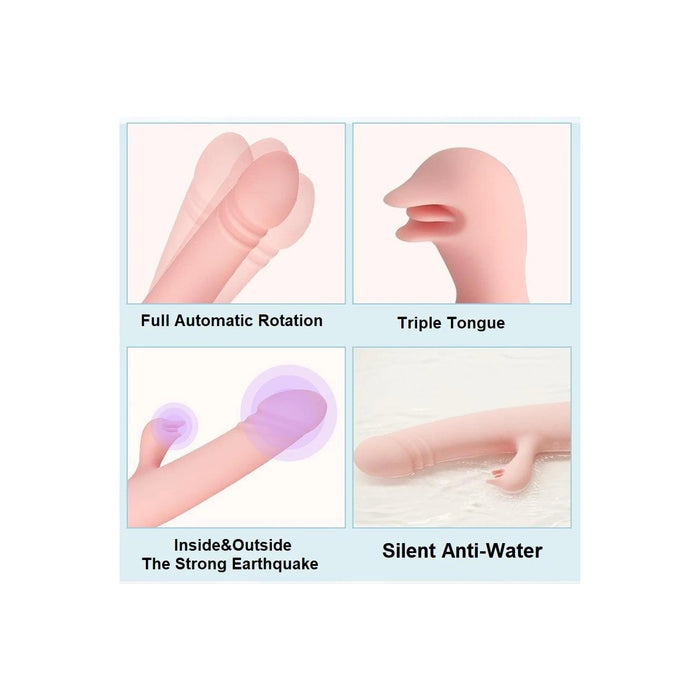 WOWYES V6 Swan – rotating vibrator with rabbit stimulation