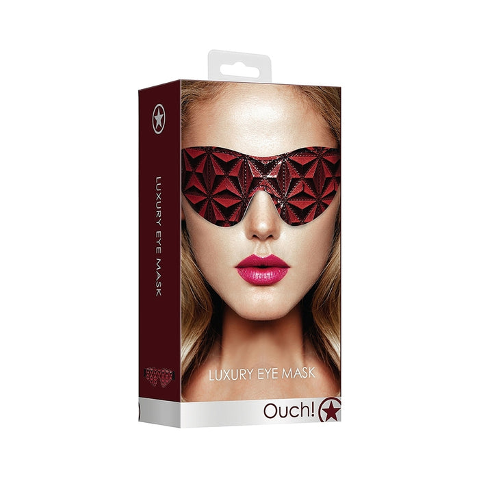 OUCH! Luxury Eye Mask – akių kaukė, bordo