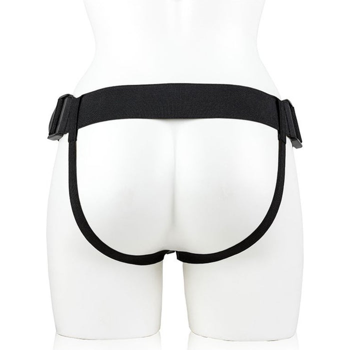 RealRock Hollow Strap-On With Balls – hollow strap-on with harness, 7″