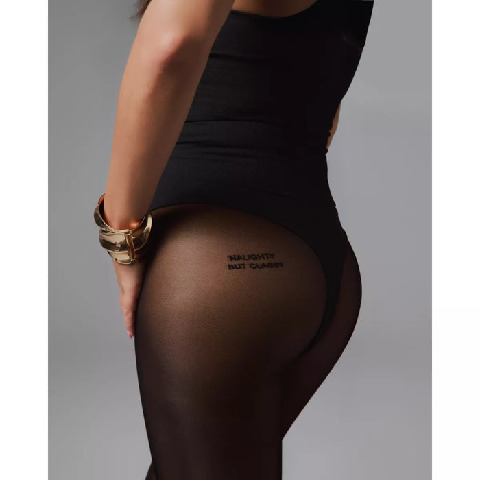 Obsessive Patrise Classy stockings – black, semi-sheer