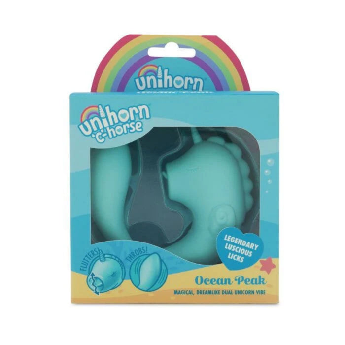 Ocean Peak Unihorn C-Horse vibratorius – klitorinis + G taško, silikoninis, USB