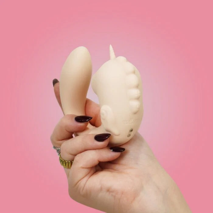 Unihorn C Horse Coral Throb Vibrator - Clitoral + G-spot, Silicone, USB