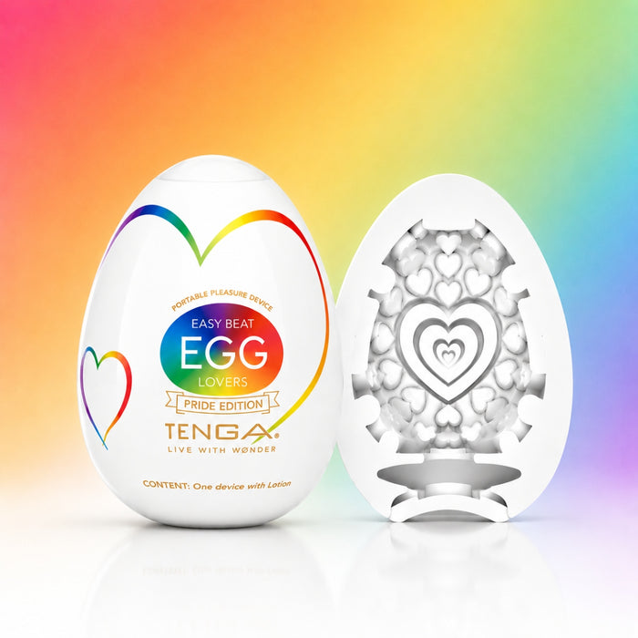 TENGA Egg Lovers Pride Edition – masturbatorius vyrams ir poroms, riboto leidimo