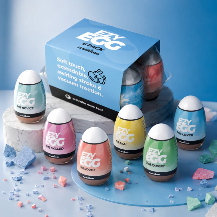 CRUSHIOUS Ezy Egg – 6-piece Masturbator Set for Men (multicolor)