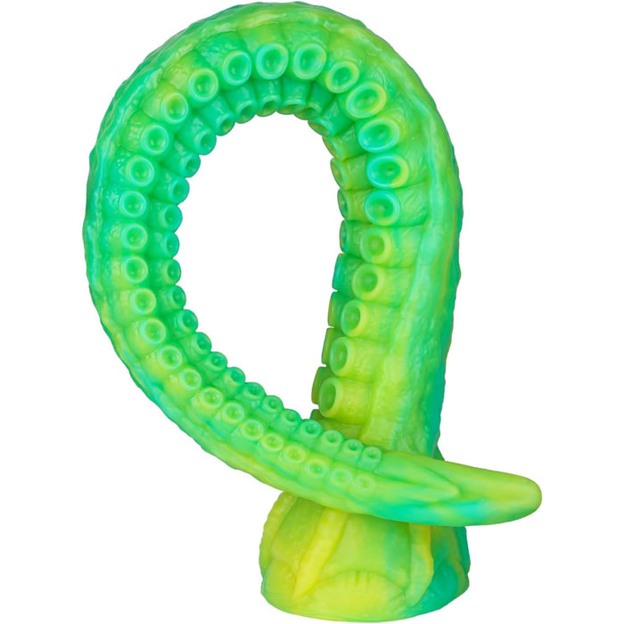 40 cm liquid silicone Octopus Dildo with strong grip – unique colors, realistic design