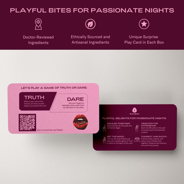 The Oh Collective – Date Night Love Chocolate with popping candy and Truth or Dare cards (50 g)