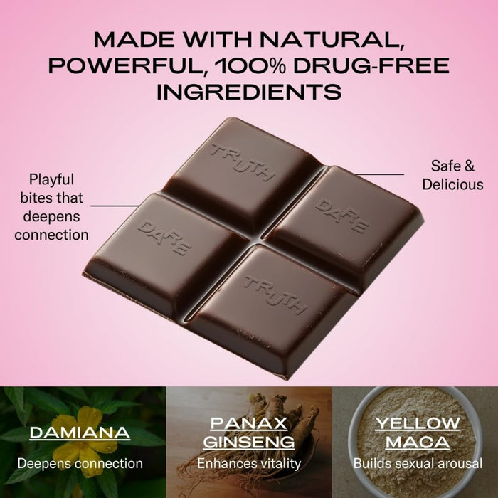 The Oh Collective – Date Night Love Chocolate with popping candy and Truth or Dare cards (50 g)