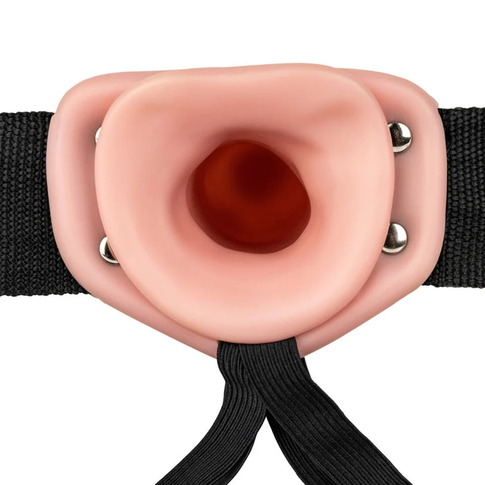 Shots Real Rock Hollow Strap-On – a hollow strap-on, 8 inches